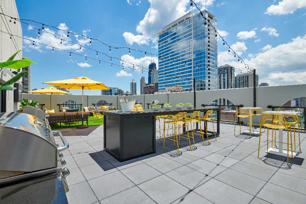 1250 LaSalle Roof Deck Amenity design construction apartment renovation