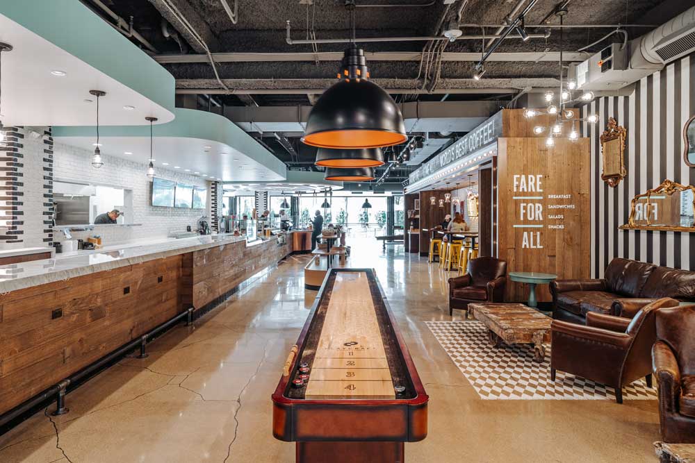 Fairgrounds Retail Dining Shuffleboard Construction