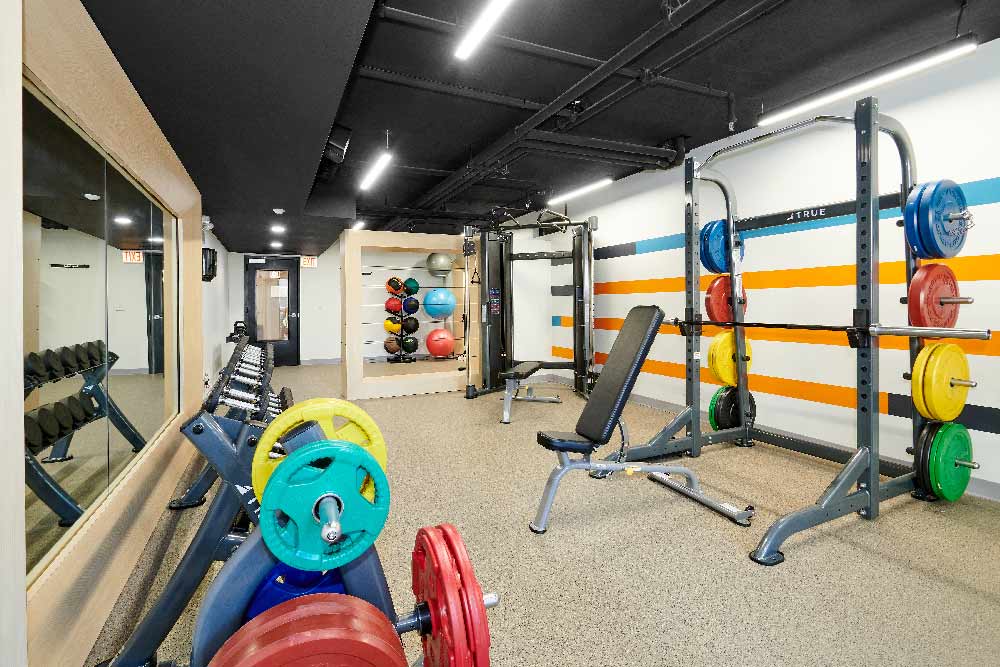 Fitness Center Workout Gym 1250 LaSalle Multi-Family Housing Amenity Design