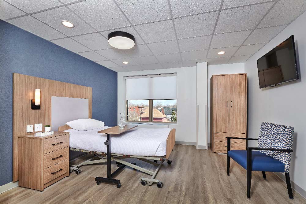 Mission Point Woodward Skilled Nursing Facility Patient Room