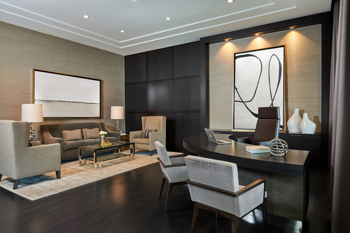 Residential Inspired Executive Office Design Workplace Skokie