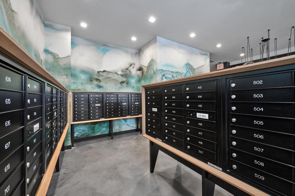 Surfside Edgewater Mailboxes Lobby