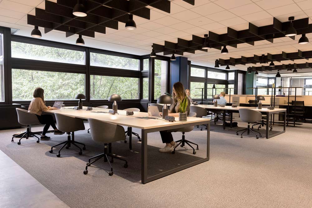 bell works colab open seating workplace chicago